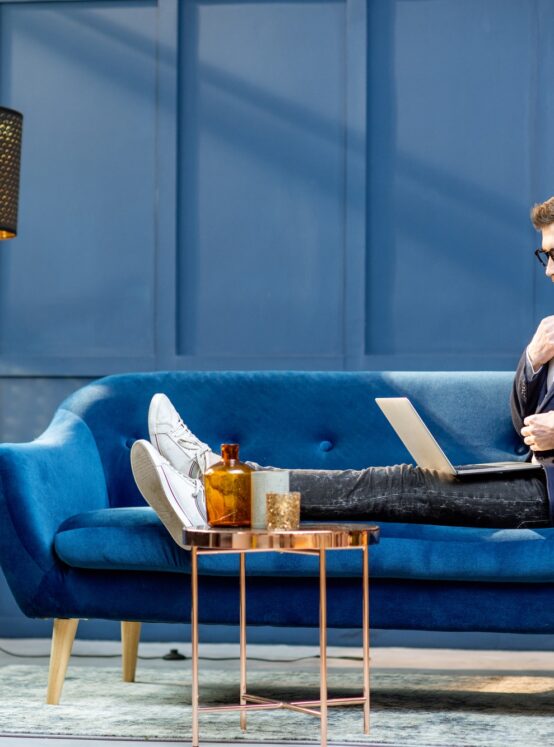 Businessman at the luxury office