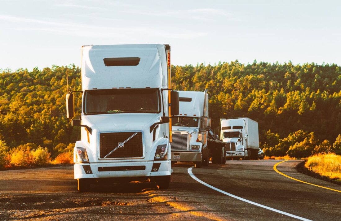 Semi truck on highway