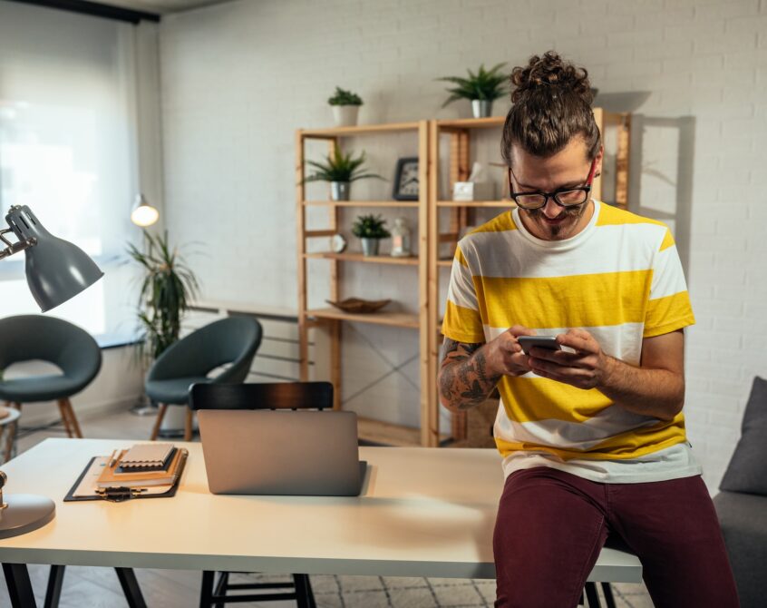 The tech that keeps him productive